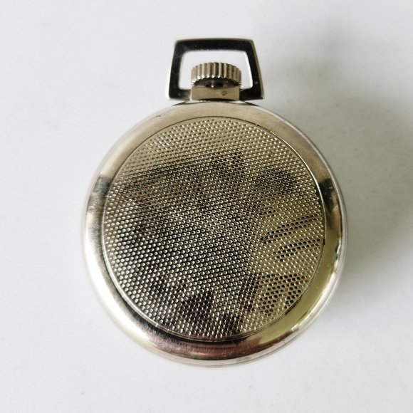 Westclock Scotty Vintage Pocket Watch Shock Resistant Black Face Analog Manual - Picture 2 of 5